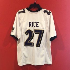Ray Rice White Baltimore Ravens Jersey